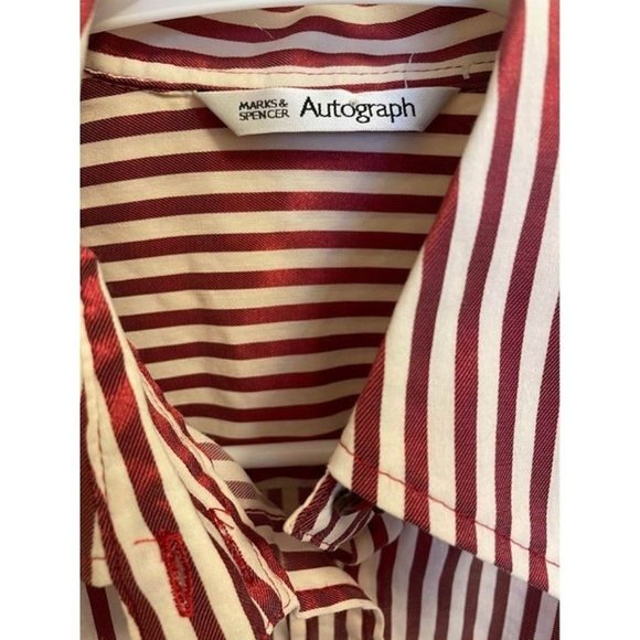 Marks & Spencer striped button down shirt Small - Picture 3 of 5